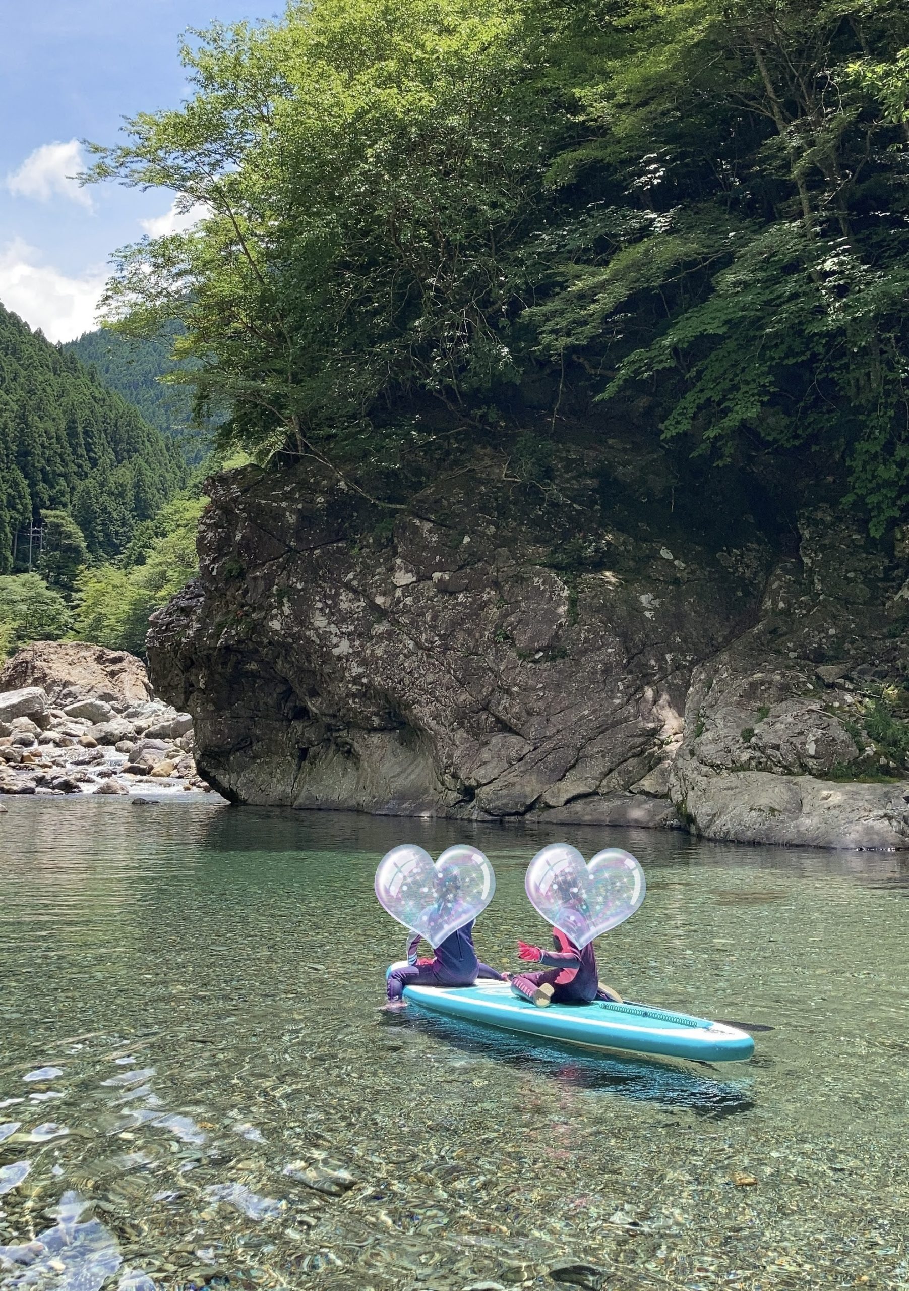 奈良県天川村 みたらい渓谷で川遊び エメラルドグリーンに輝く川 ハルのファミリーキャンプ